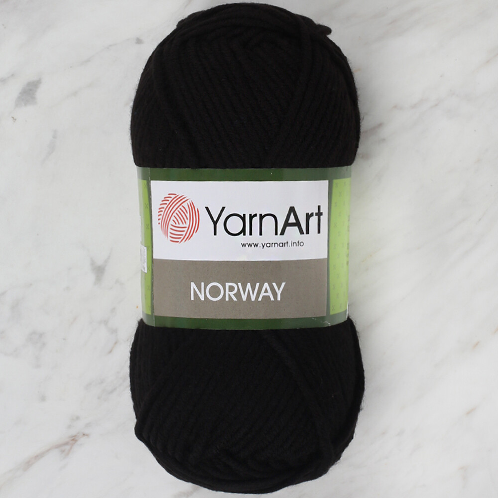YarnArt Norway Knitting Yarn, Black 30 Hobiumyarns