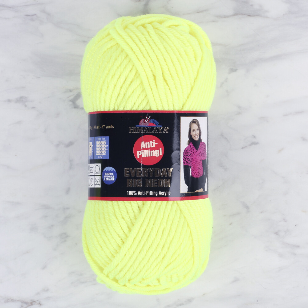 Himalaya Everyday Big Neon Yarn, Neon Yellow 72806 Hobiumyarns