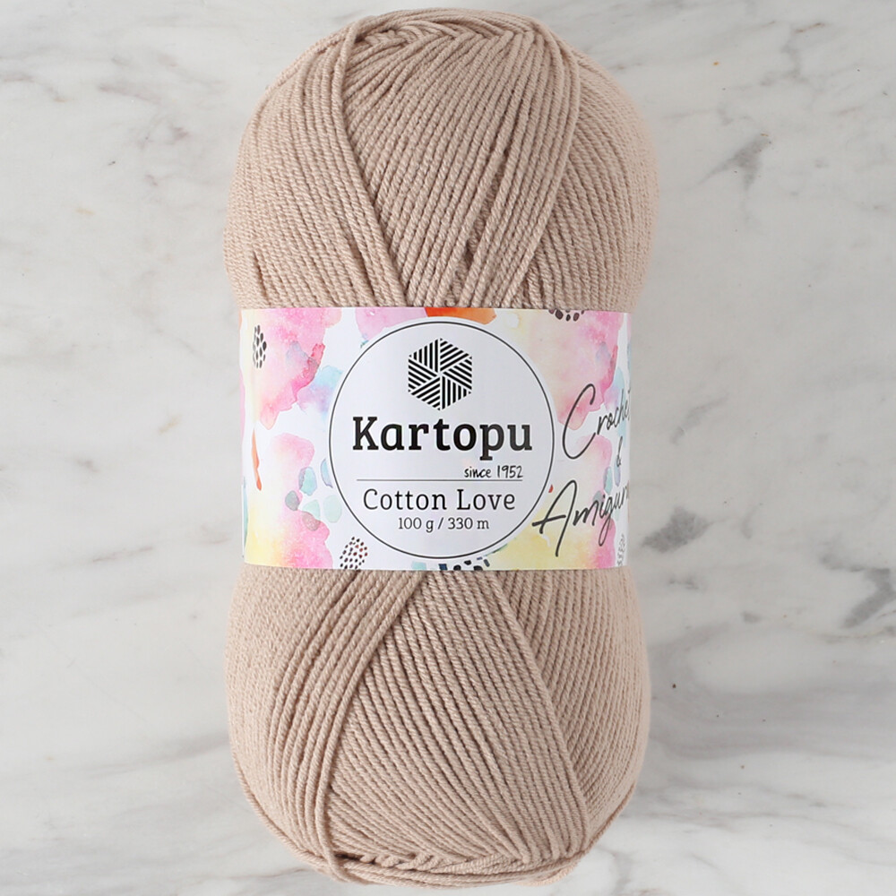 Kartopu Cotton Love Yarn, Beige K850 Hobiumyarns
