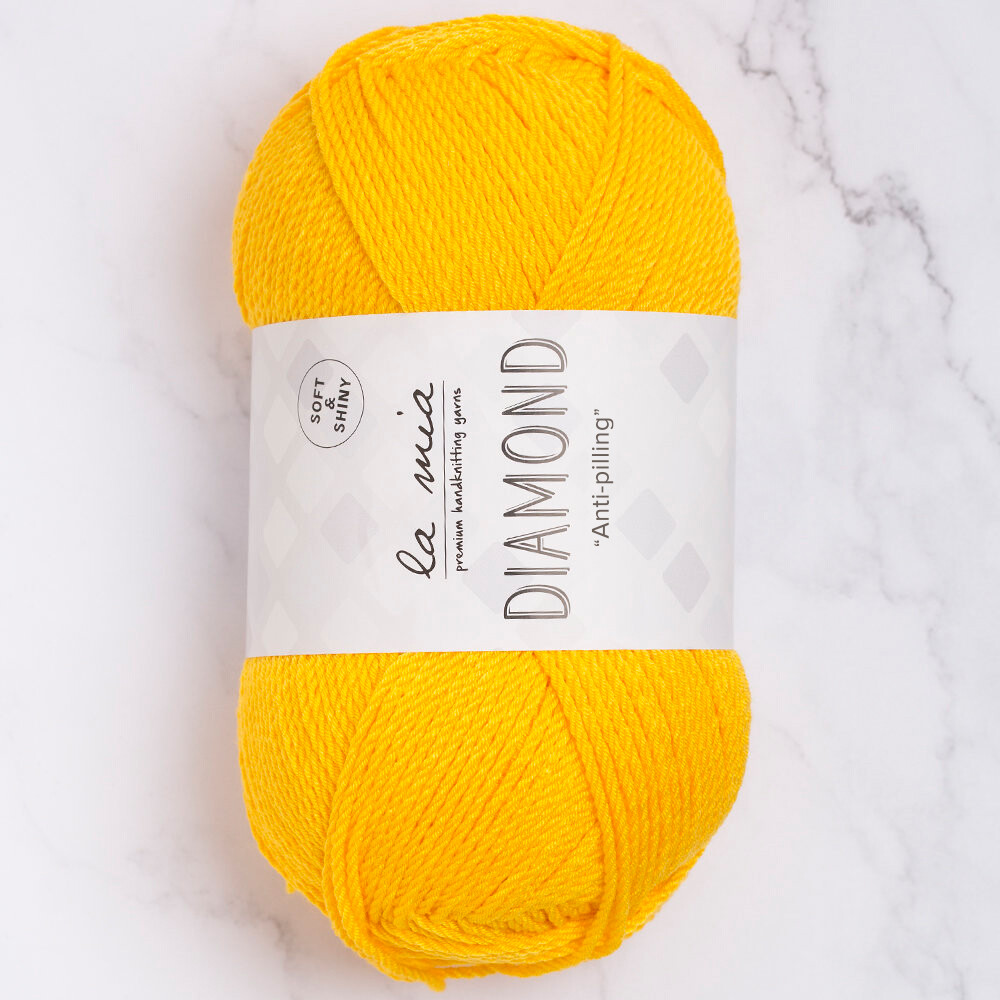 La Mia Diamond Yarn Mustard Yellow L003 Hobiumyarns