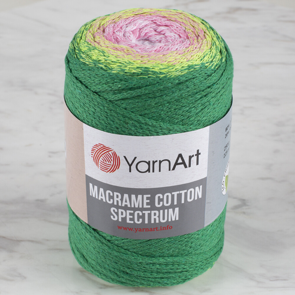 YarnArt Macrame Cotton Spectrum Yarn, Variegated 1309 Hobiumyarns