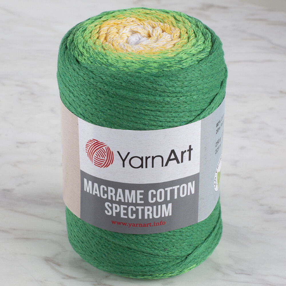 YarnArt Macrame Cotton Spectrum Yarn, Variegated 1313 Hobiumyarns