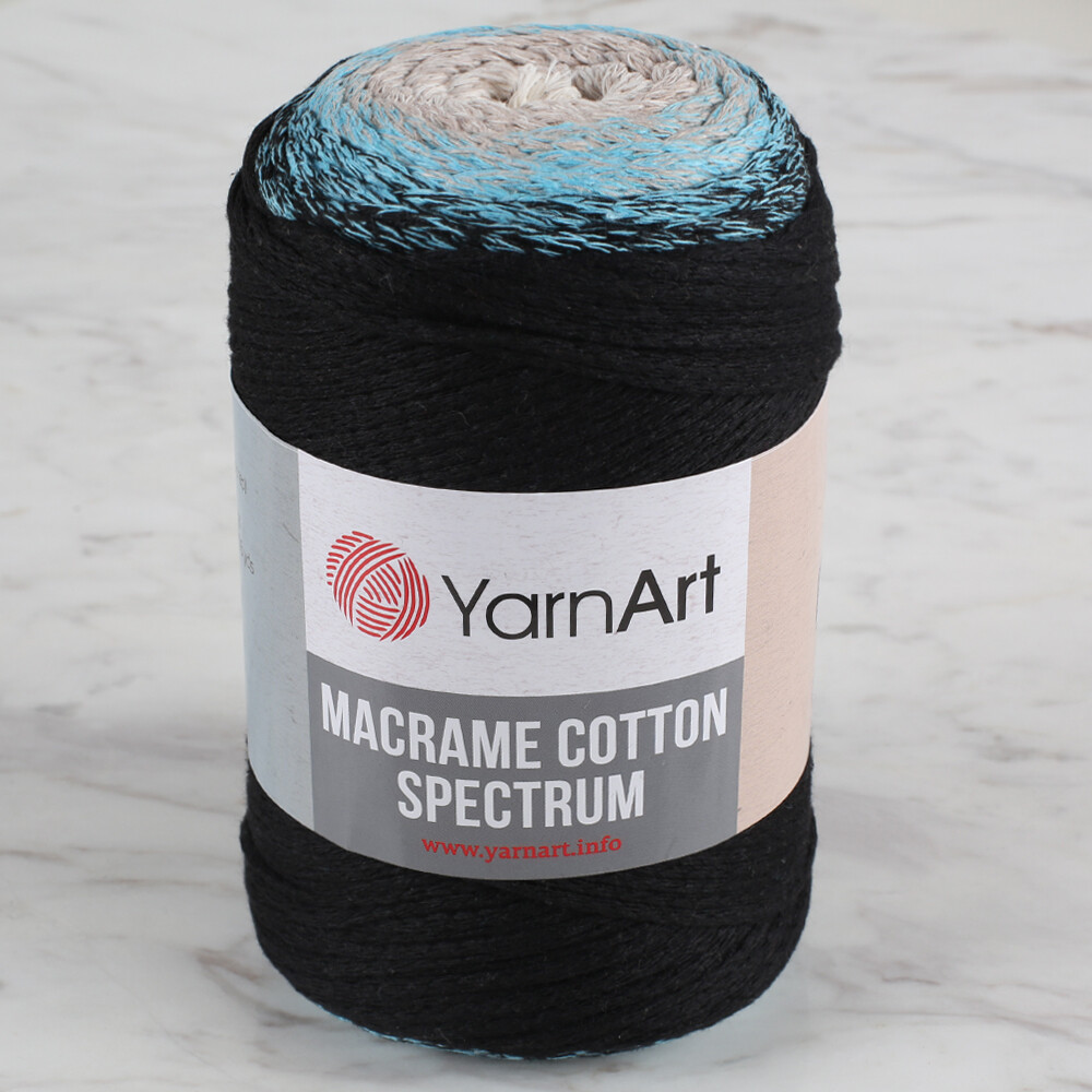 YarnArt Macrame Cotton Spectrum Yarn, Variegated 1310 Hobiumyarns