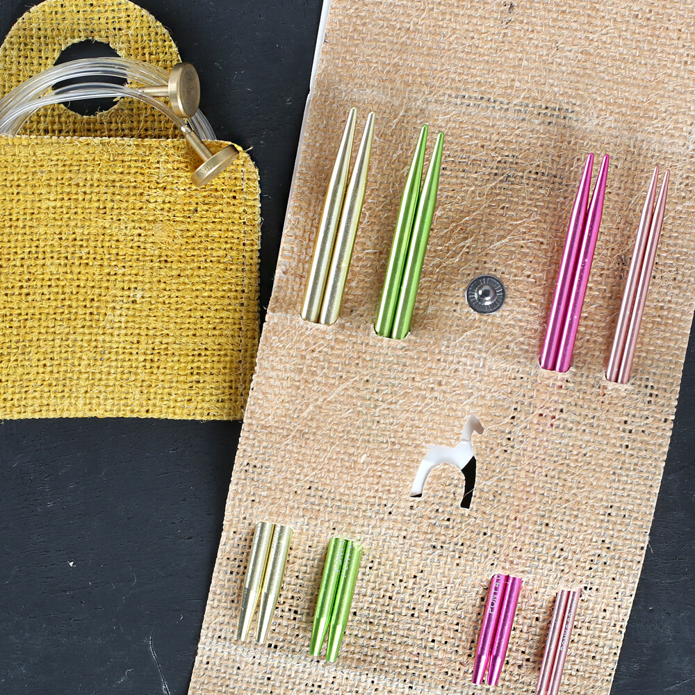 Pony Colour 4 Pairs Assorted Sizes Circular Interchangeable Knitting