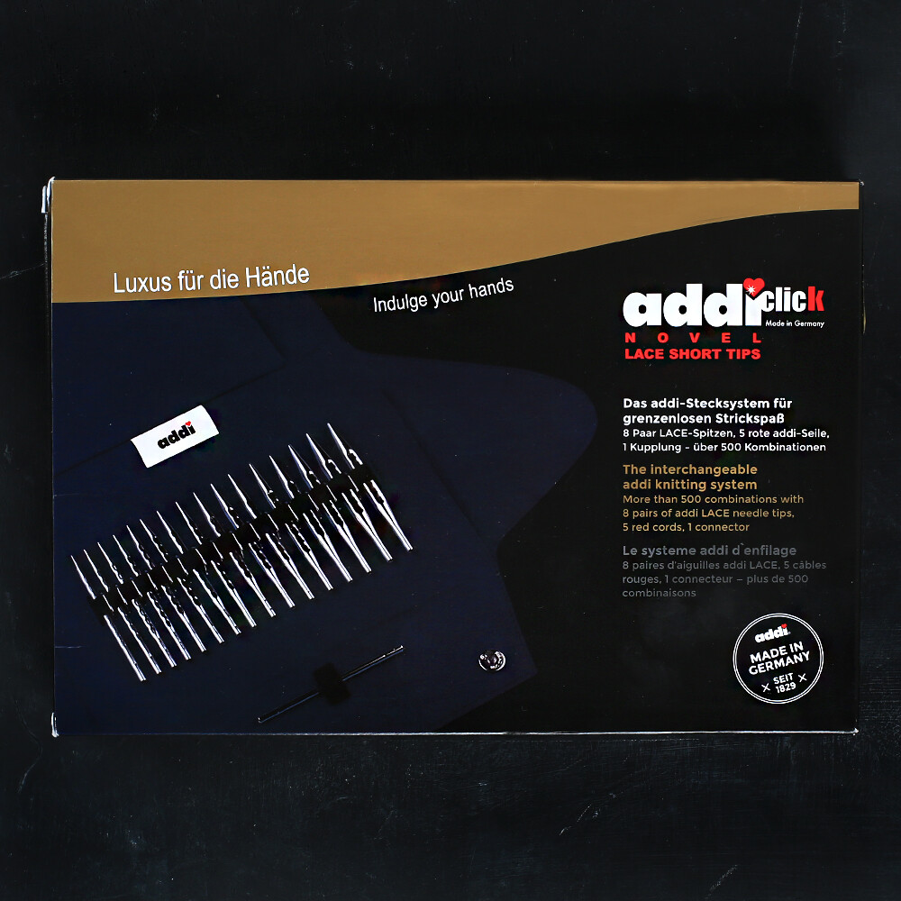 Addi Click Novel Interchangable Short Circular Knitting Needles Set 7302 Hobiumyarns