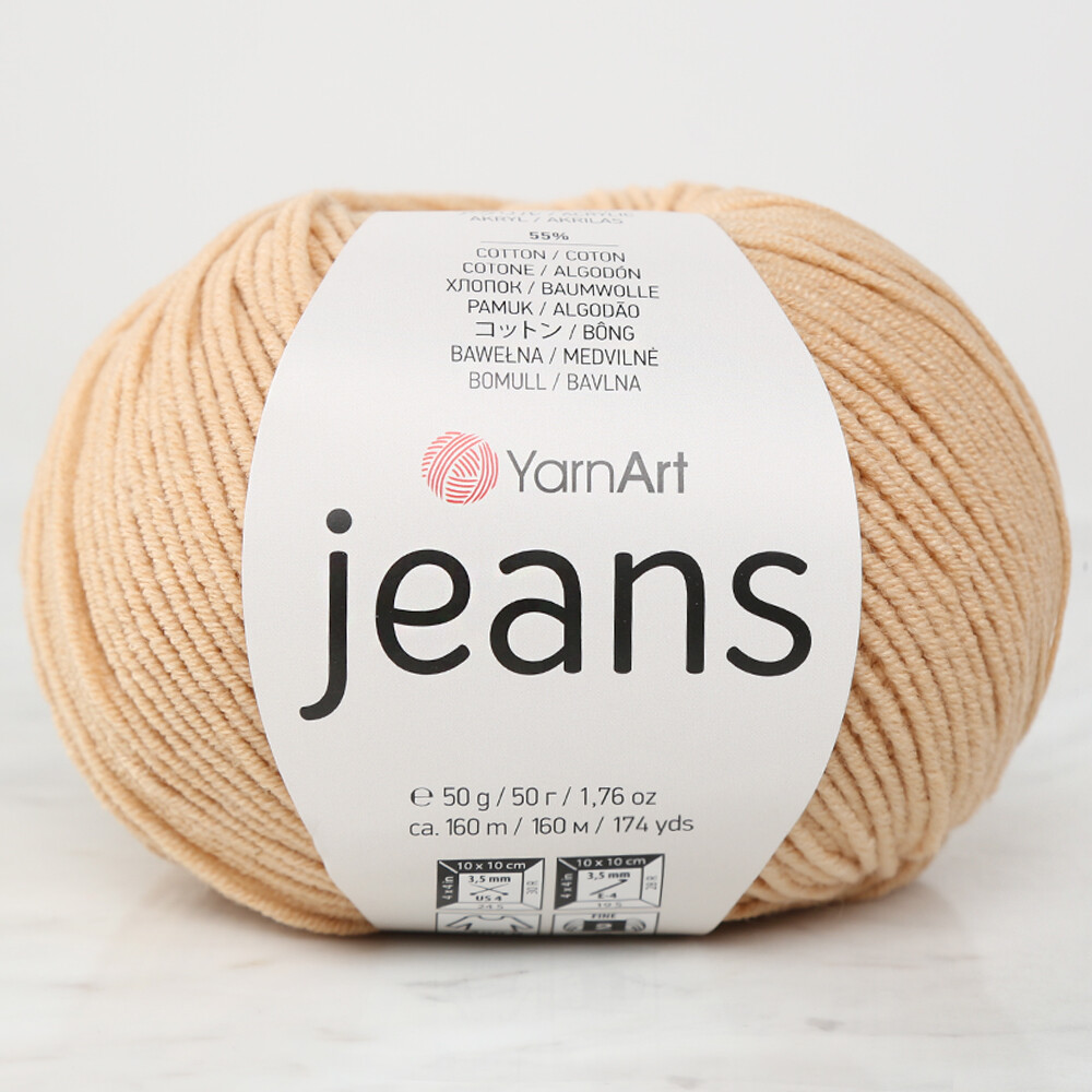 YarnArt Jeans Knitting Yarn, Flesh - 07 - Hobiumyarns