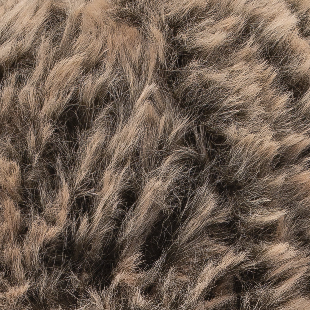 Etrofil Rabbit Fur Yarn, Grey/Brown 70714 Hobiumyarns