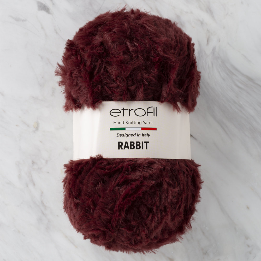 Etrofil Rabbit Fur Yarn, Claret 70349 Hobiumyarns