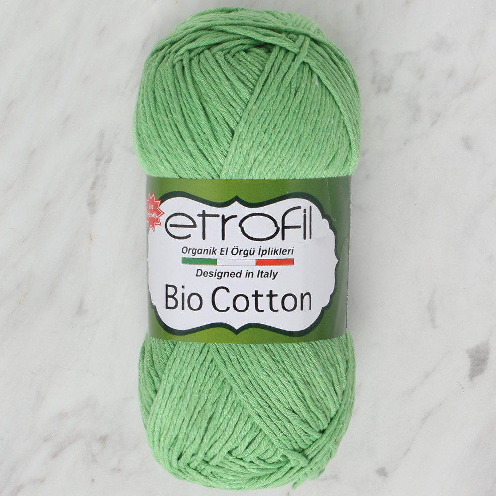 Etrofil Bio Cotton Knitting Yarn, Green 10604 Hobiumyarns