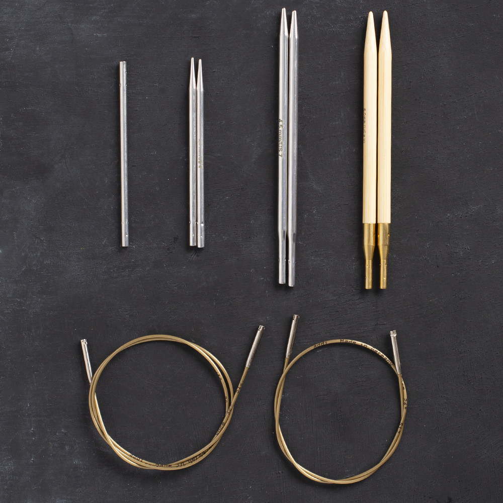 Addi Click Starter Interchangeable Circular Knitting Needles Set, Set2
