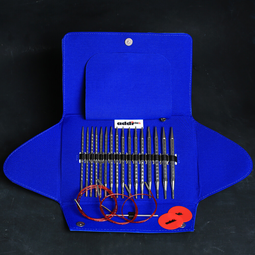Addi Click Novel Interchangable Long Circular Knitting Needles Set 7402 Hobiumyarns