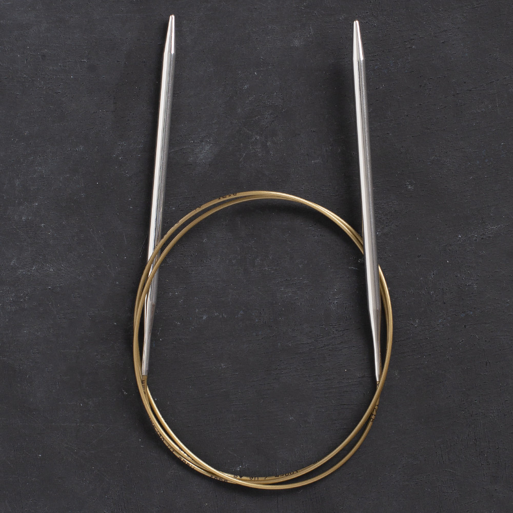 Addi 5mm 100cm Circular Knitting Needles with Brass Tips