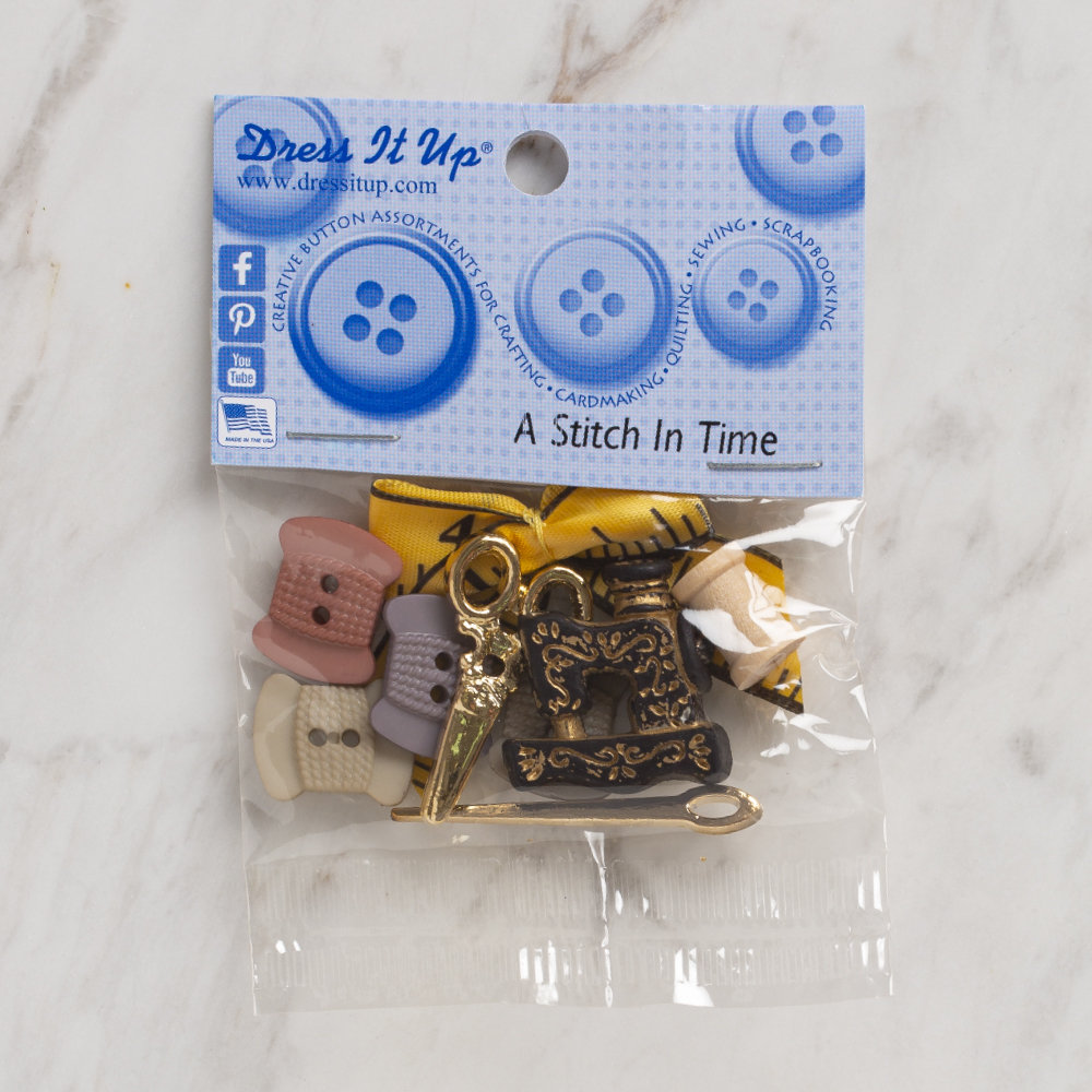 Dress It Up Creative Button Assortment, A Stitch in Time 348