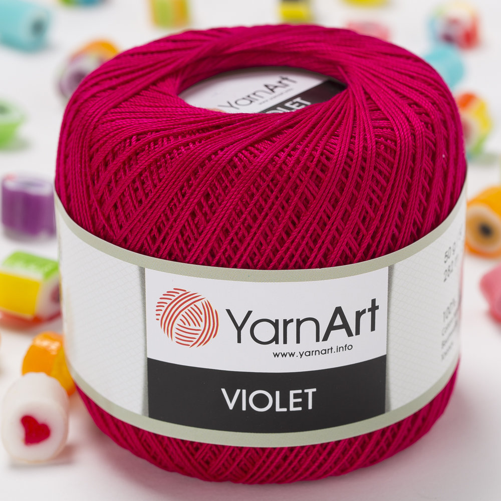 YarnArt Violet Yarn, Fuchsia - 6358 - Hobiumyarns