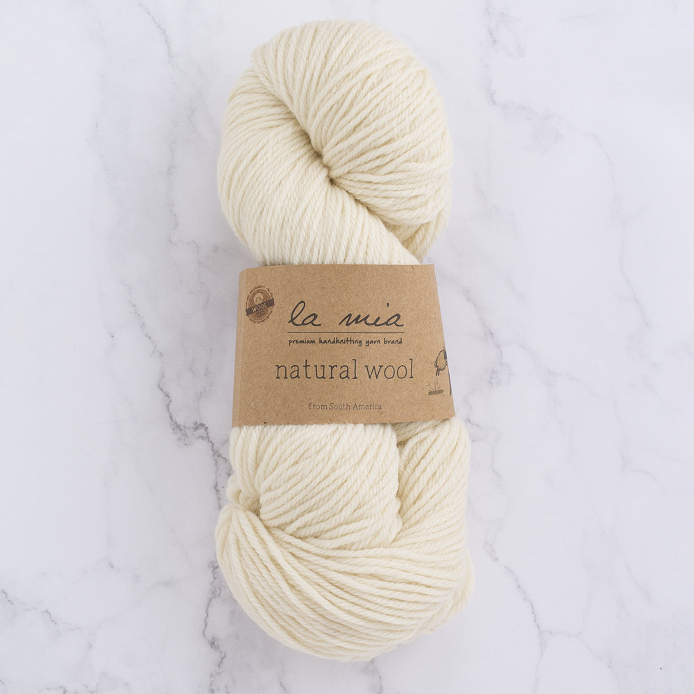 La Mia Natural Wool Knitting Yarn H1 Hobiumyarns