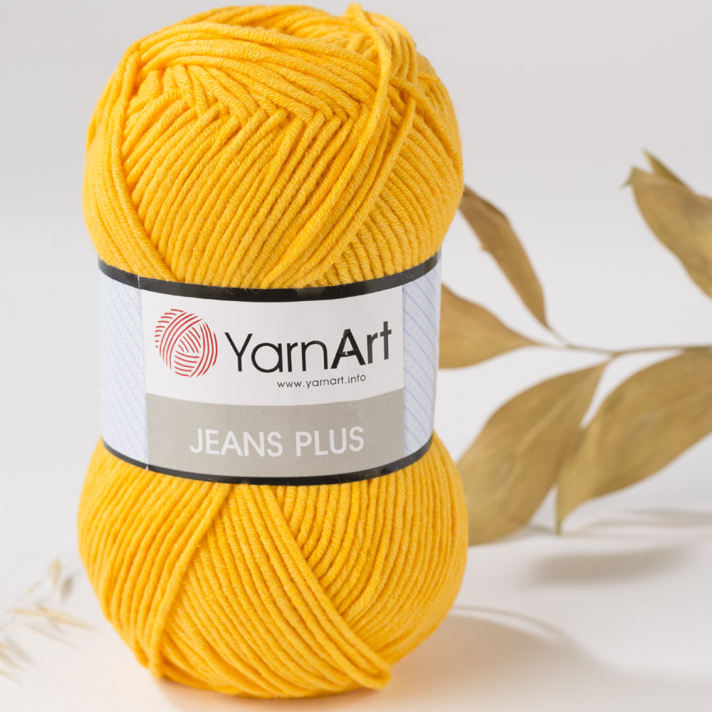 yarnart-jeans-plus-cotton-yarn-yellow-35-hobiumyarns