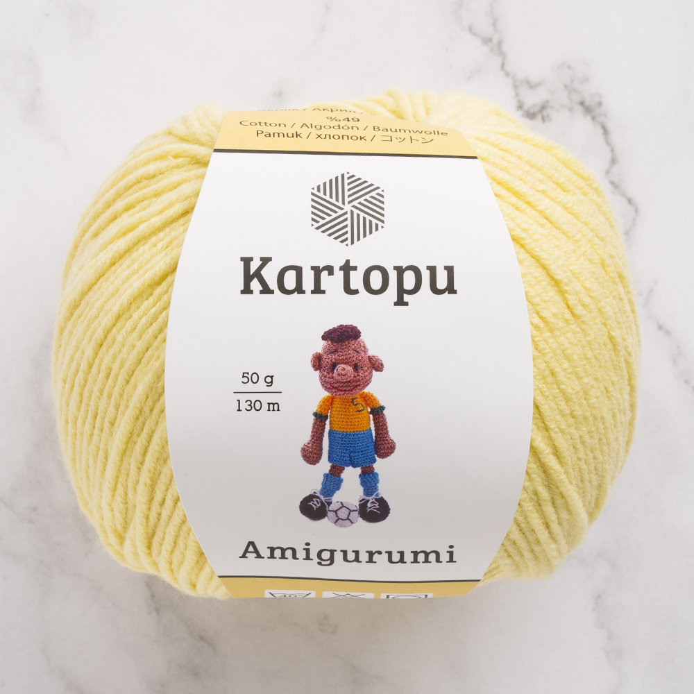 Kartopu Amigurumi Yarn, Baby Yellow - K331 - Hobiumyarns