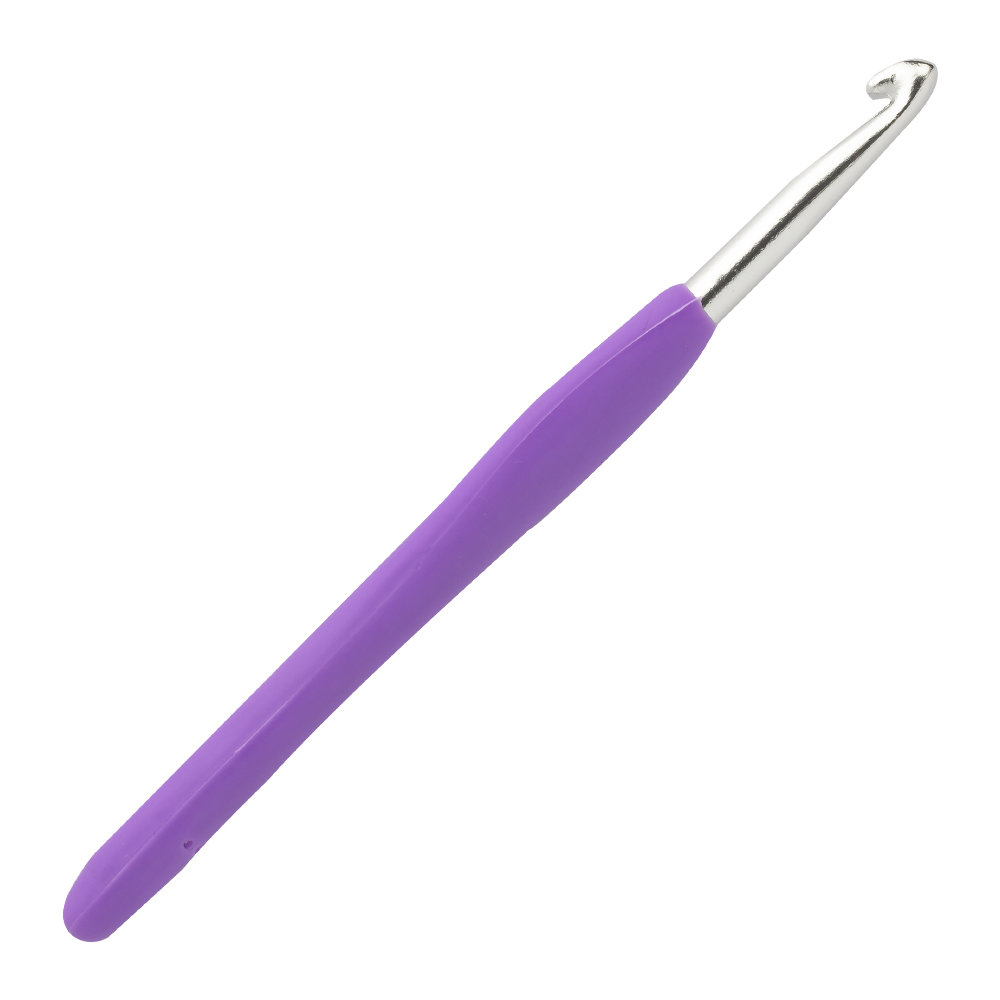 Loren 6 mm Soft Handled Crochet Hook, Purple Hobiumyarns