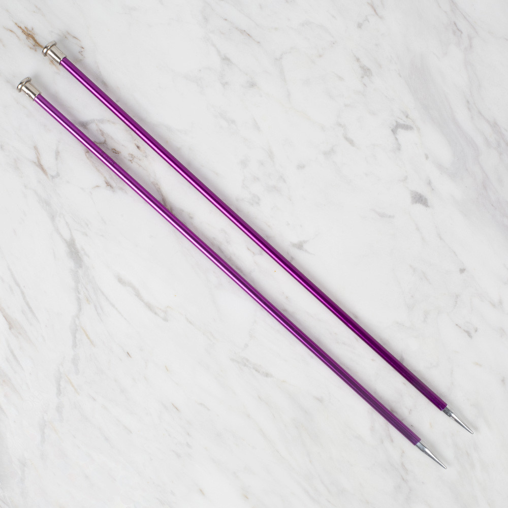 Loren Rythm Knitting Needle, Metal, 6mm, Purple Hobiumyarns