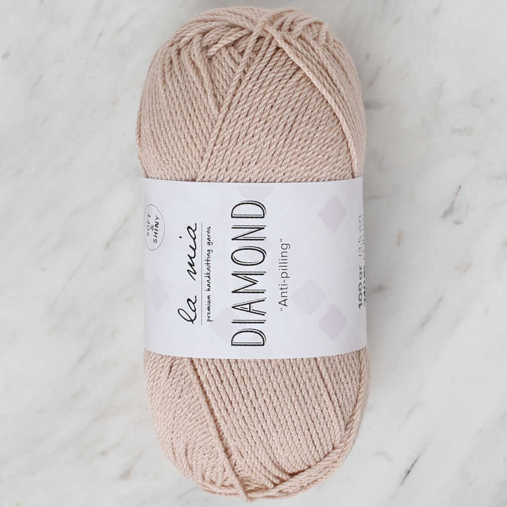 La Mia Diamond Knitting Yarn Beige L050 Hobiumyarns