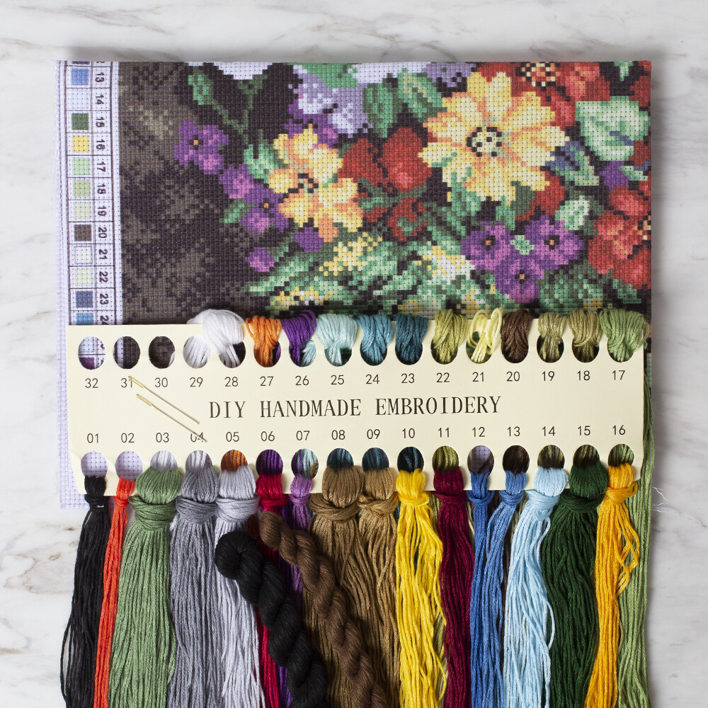 DIY Handmade Embroidery Set 40x50 cm 0300 Hobiumyarns