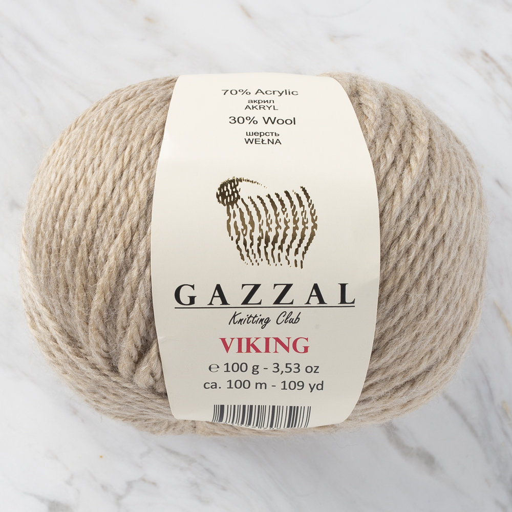 Gazzal Viking Yarn, Beige C4008 Hobiumyarns