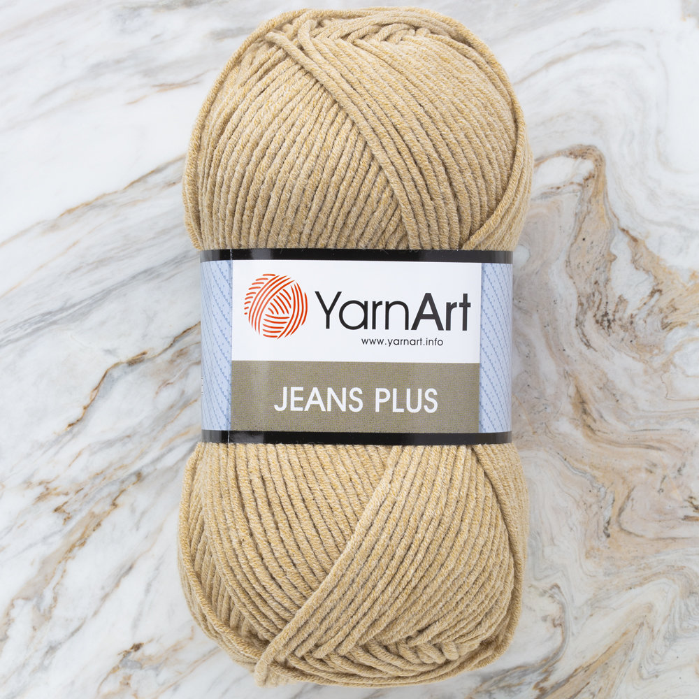 YarnArt Jeans Plus Cotton Yarn, Dark Beige 48 Hobiumyarns