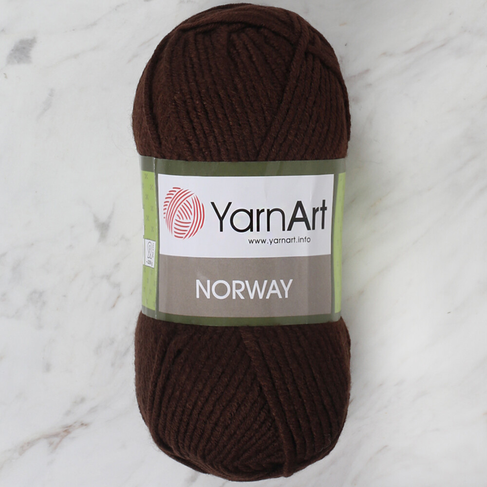 YarnArt Norway Knitting Yarn, Brown 217 Hobiumyarns