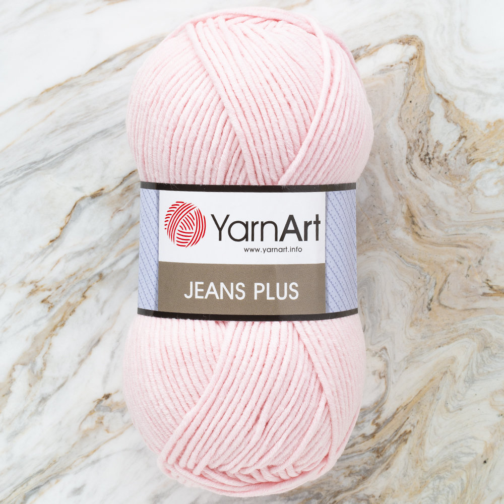 YarnArt Jeans Plus Cotton Yarn, Baby Pink 74 Hobiumyarns