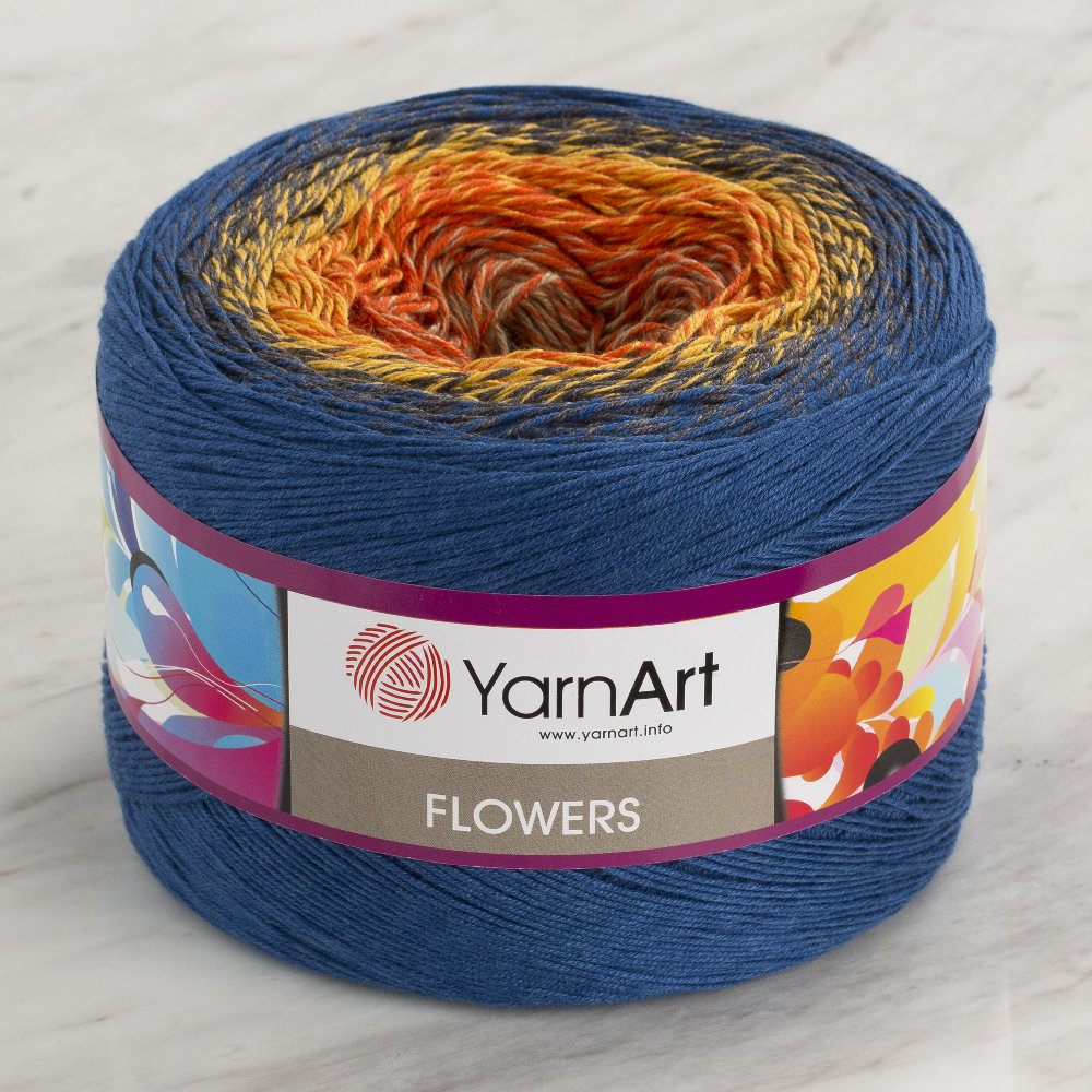 YarnArt Flowers Cotton Gradient Yarn 258 Hobiumyarns
