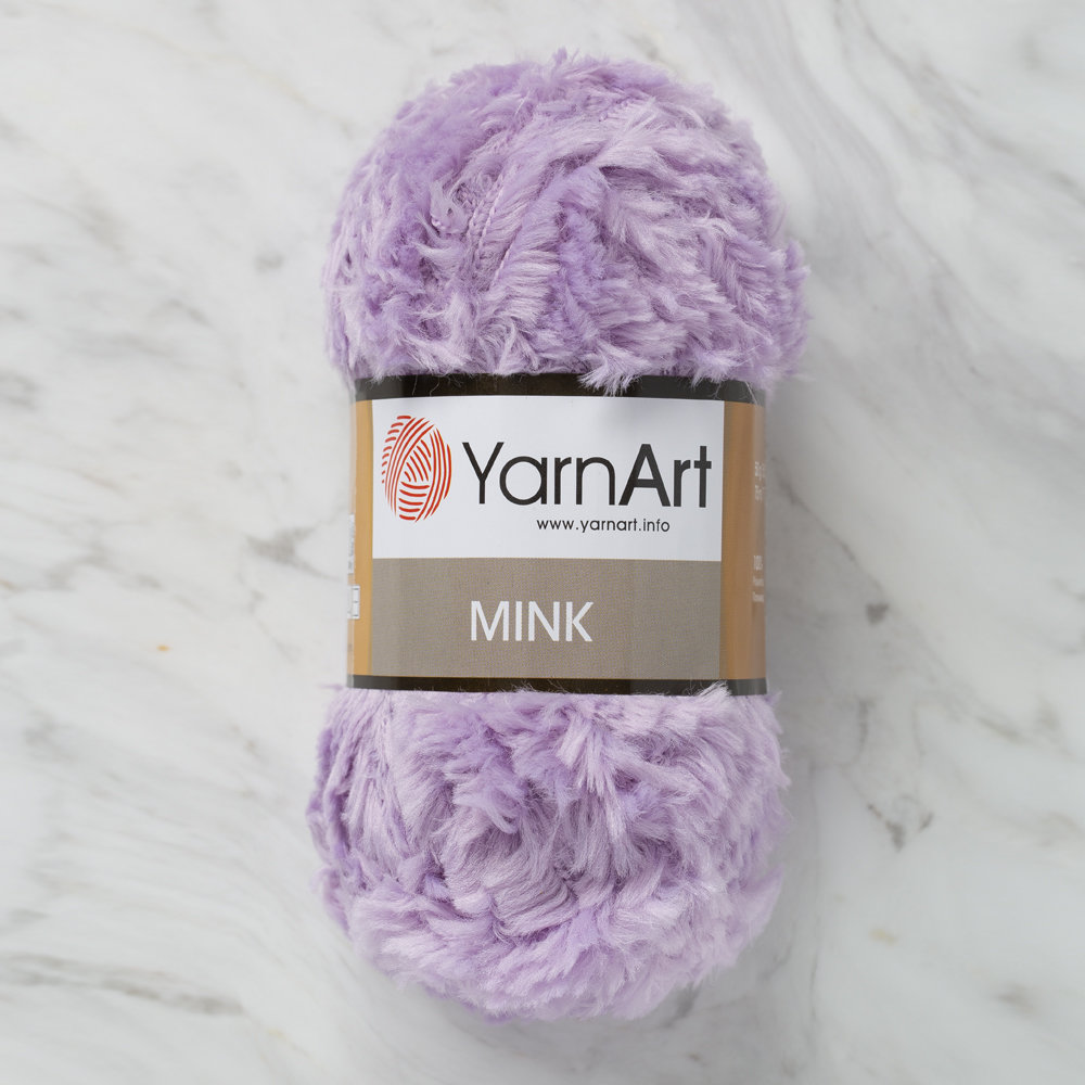 YarnArt Mink 50gr Fluffy Yarn, Lilac Purple 350 Hobiumyarns