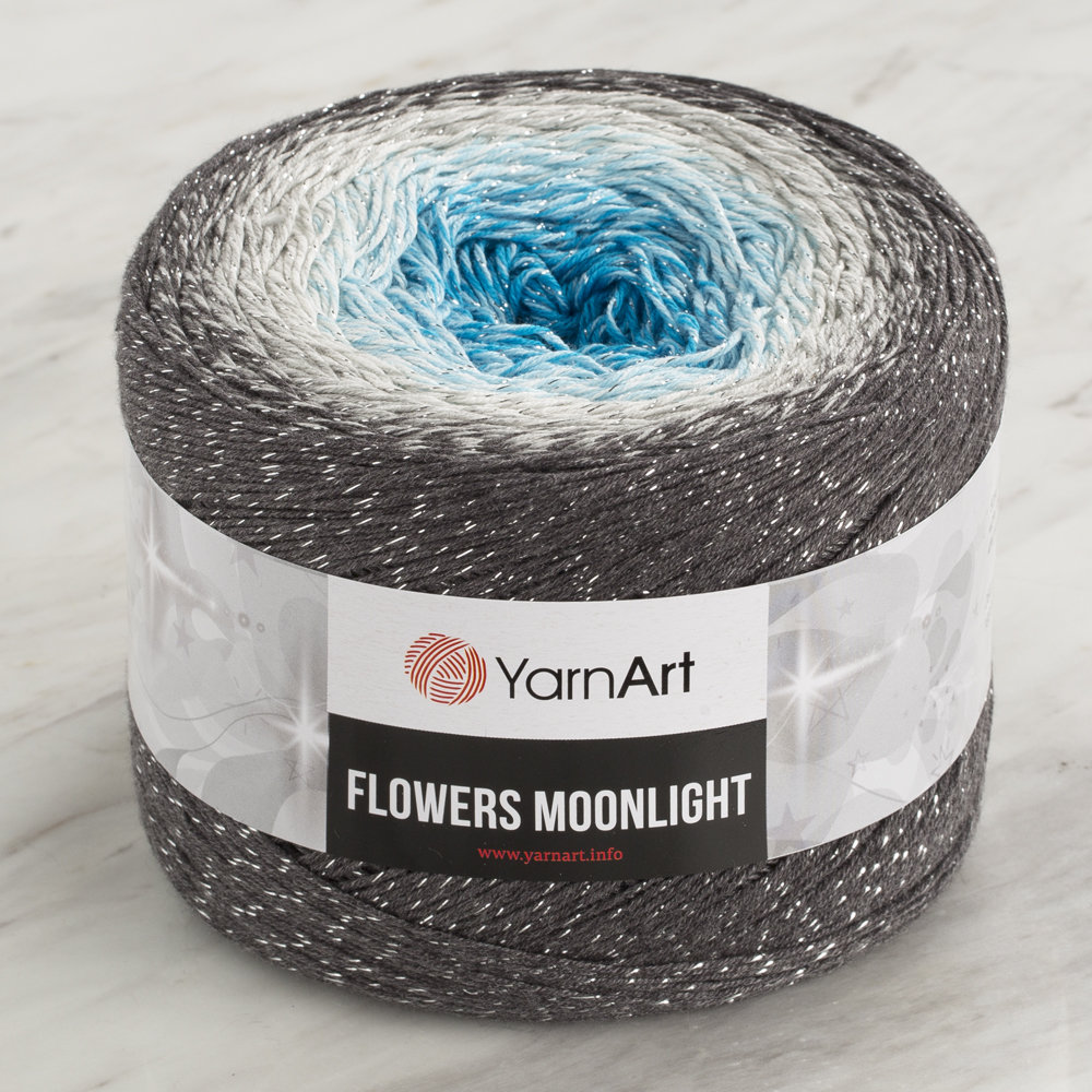 YarnArt Flowers Moonlight Cotton Lurex (Glitter) Gradient Yarn 3251