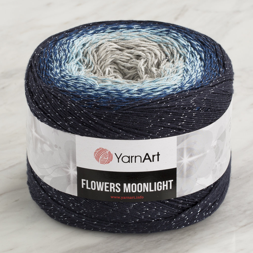 YarnArt Flowers Moonlight Cotton Lurex (Glitter) Gradient Yarn 3261