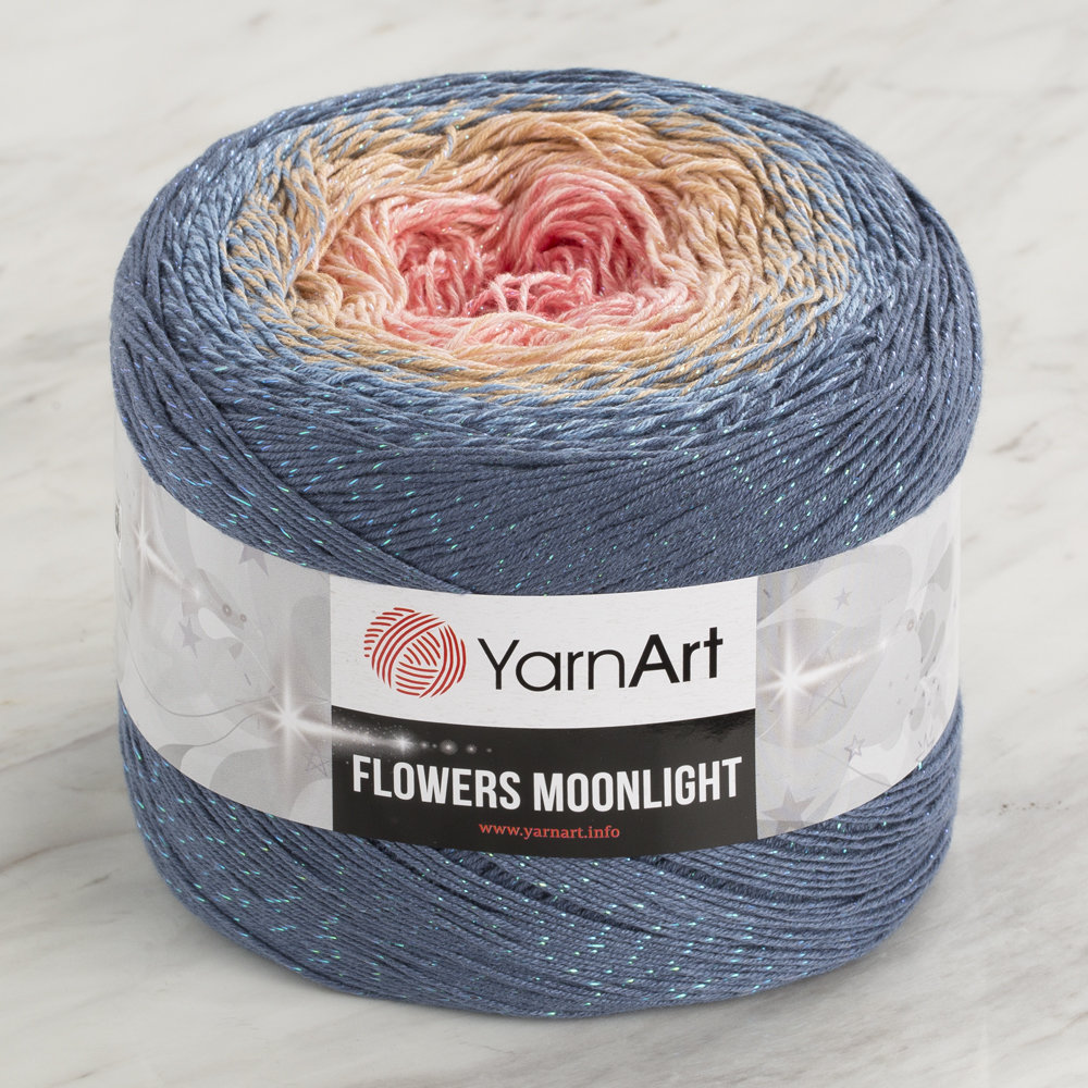 YarnArt Flowers Moonlight Cotton Lurex (Glitter) Gradient Yarn 3262