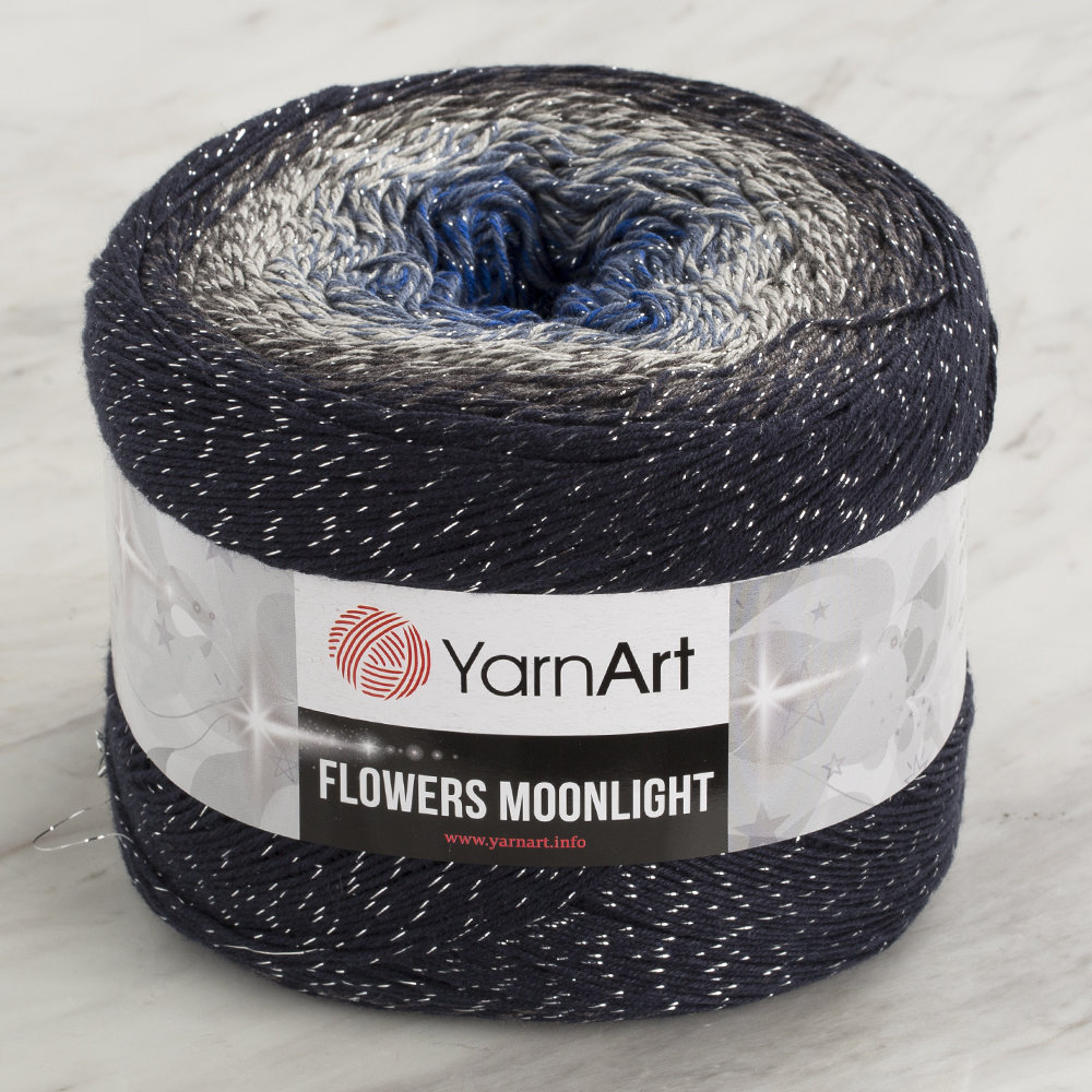 YarnArt Flowers Moonlight Cotton Lurex (Glitter) Gradient Yarn 3275