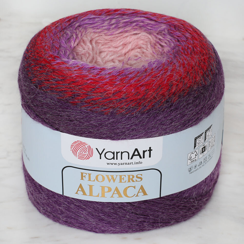Yarnart Flowers Alpaca 250 Gr Knitting Yarn, Variegated 434 Hobiumyarns