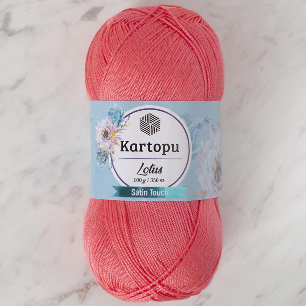 Kartopu Lotus Knitting Yarn, Vermillion - K810 - Hobiumyarns