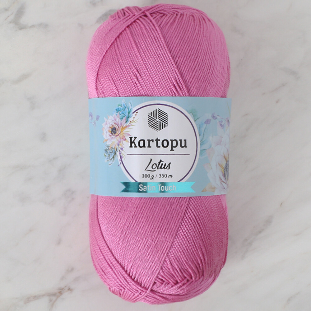 Kartopu Lotus Knitting Yarn, Dark Pink - K775 - Hobiumyarns