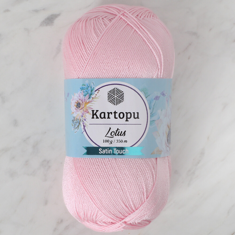 Kartopu Lotus Knitting Yarn, Light Pink - K768 - Hobiumyarns