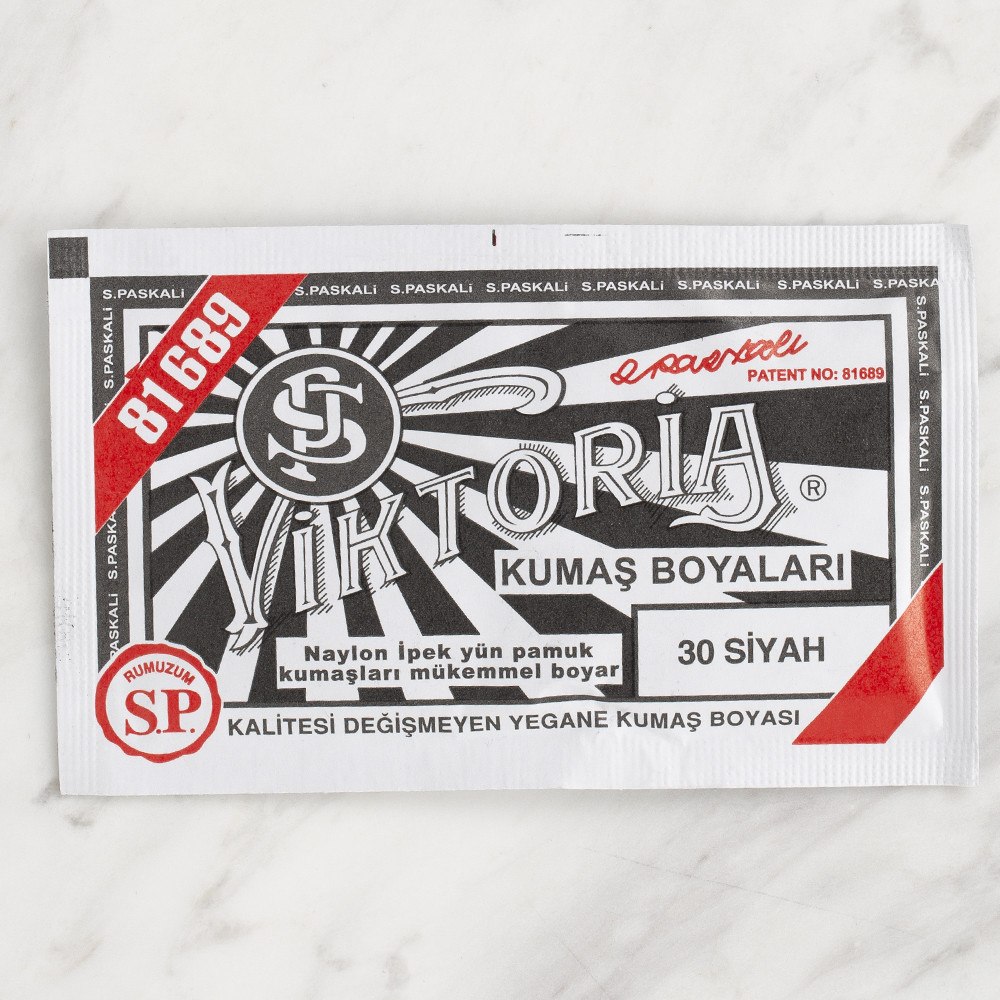 Viktoria Fabric Dye, Black 30 Hobiumyarns