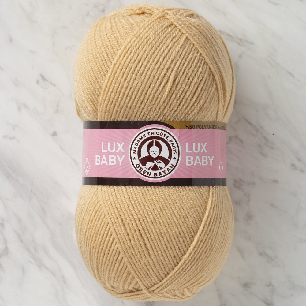 Madame Tricote Paris Lux Baby Knitting Yarn, Beige - 114 - Hobiumyarns