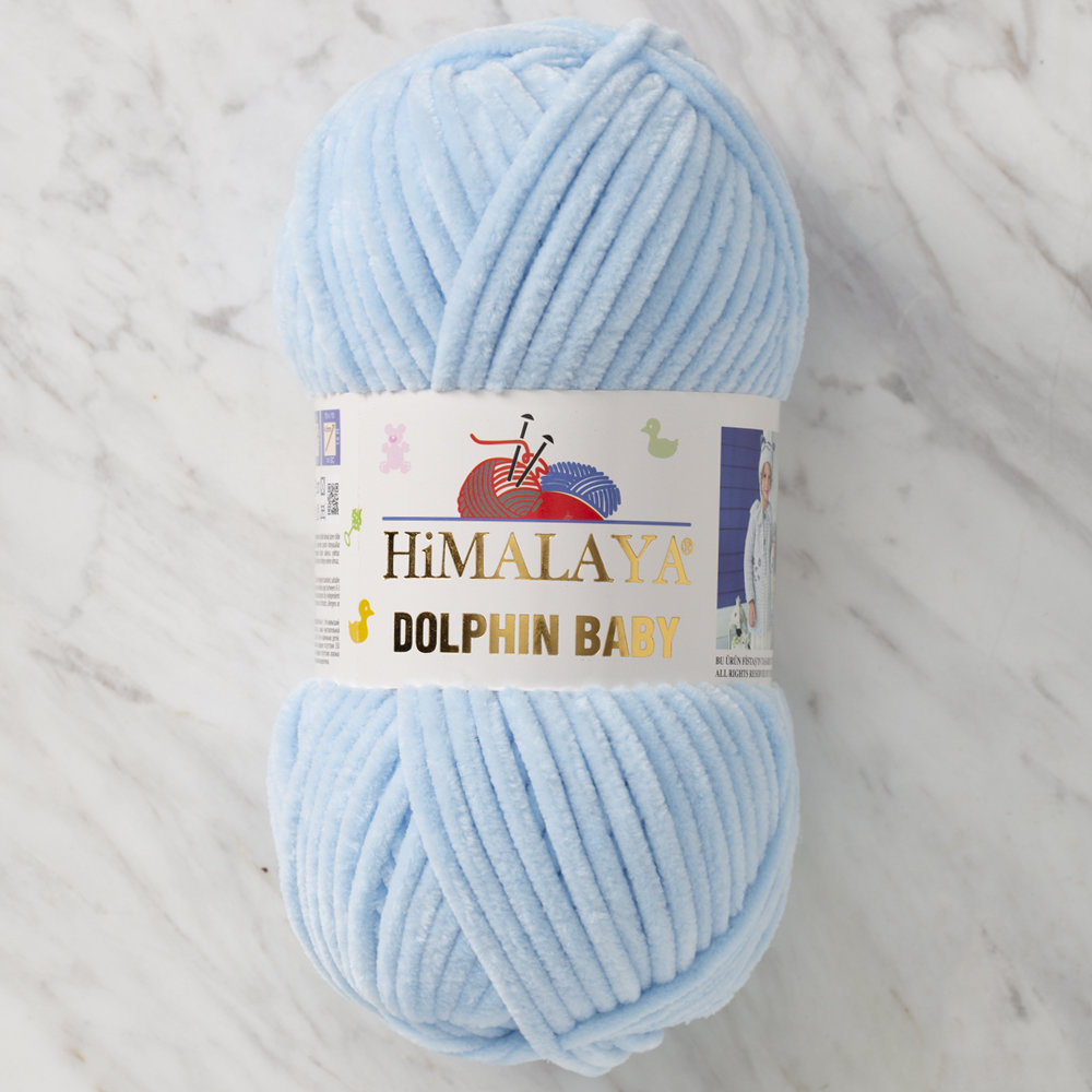 Himalaya Dolphin Baby Chenille Yarn, Blue 80306 Hobiumyarns