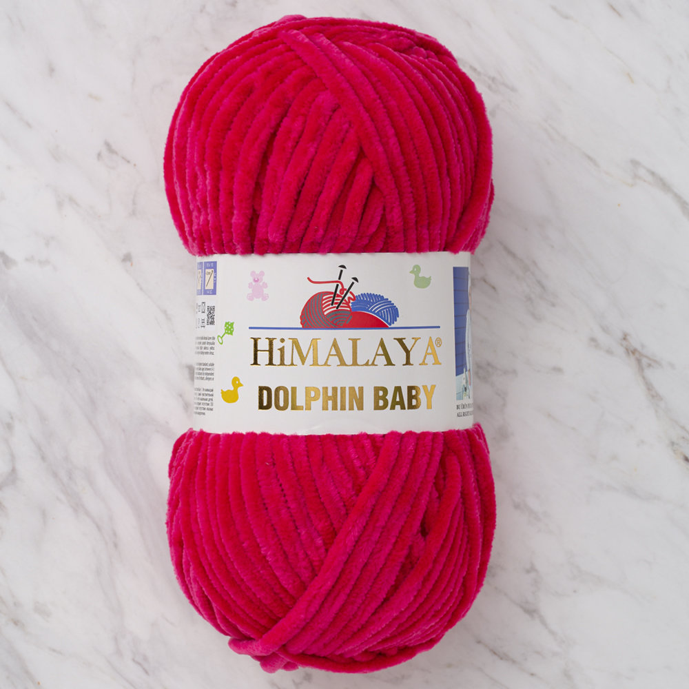 Himalaya Dolphin Baby Chenille Yarn, Fuchsia 80314 Hobiumyarns