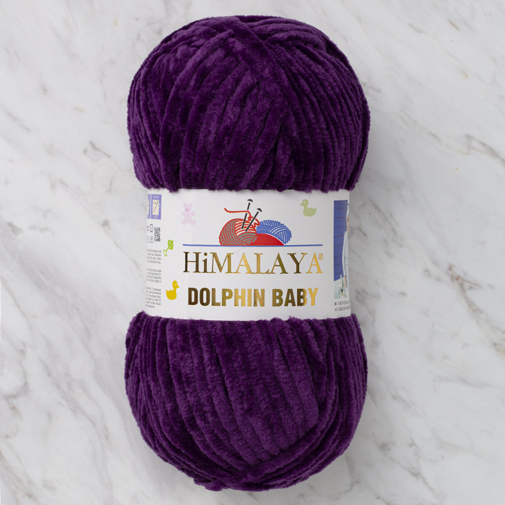 Himalaya Dolphin Baby Chenille Yarn, Purple 80328 Hobiumyarns