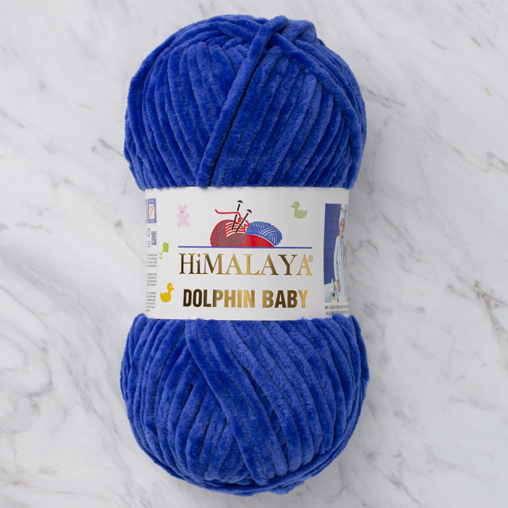 Himalaya Dolphin Baby Chenille Yarn, Saks Blue 80329 Hobiumyarns