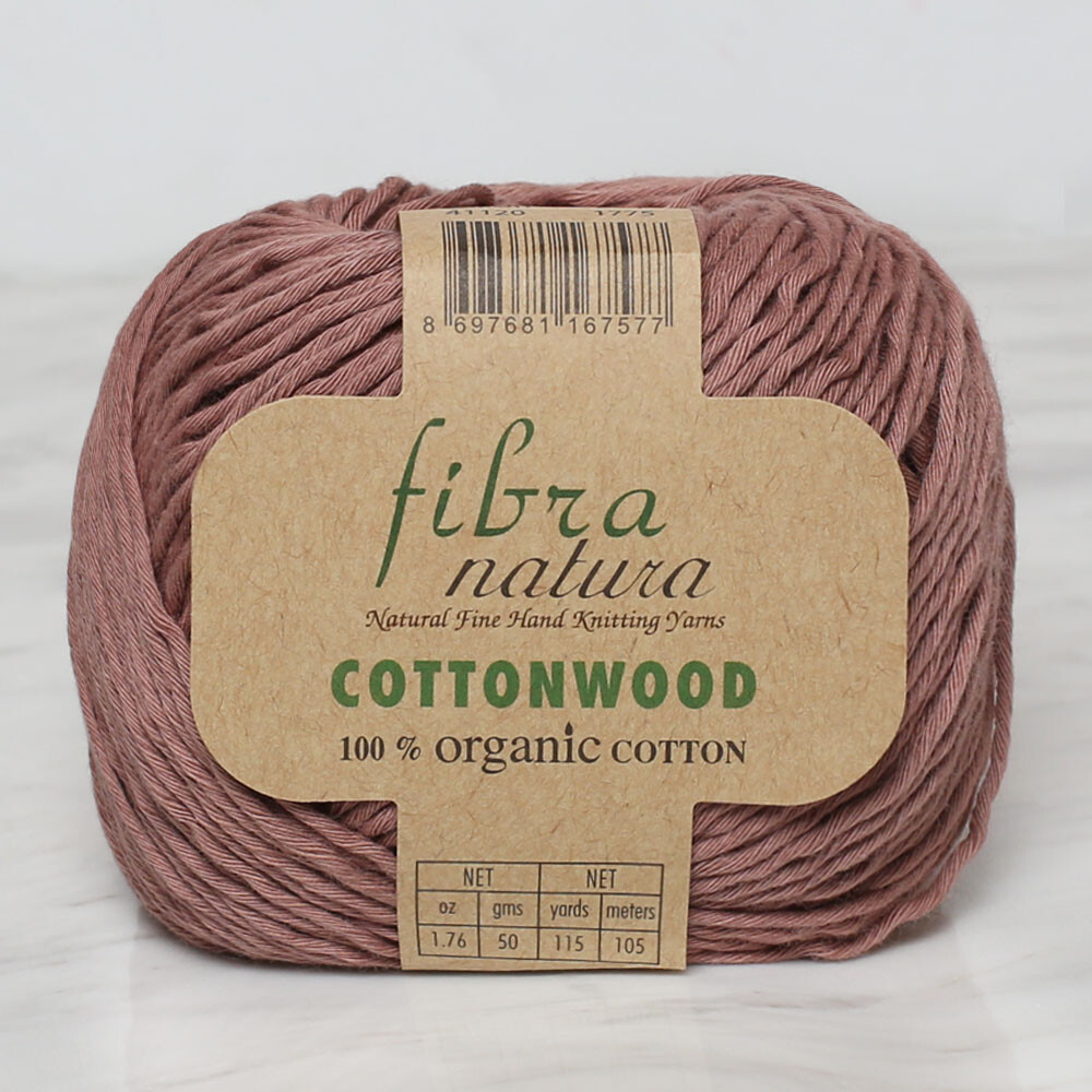 Fibra Natura Cottonwood Yarn, Brown 41120 Hobiumyarns