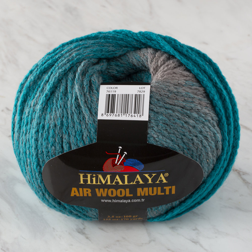 Himalaya Air Wool Multi Yarn, Variegated - 76119 - Hobiumyarns