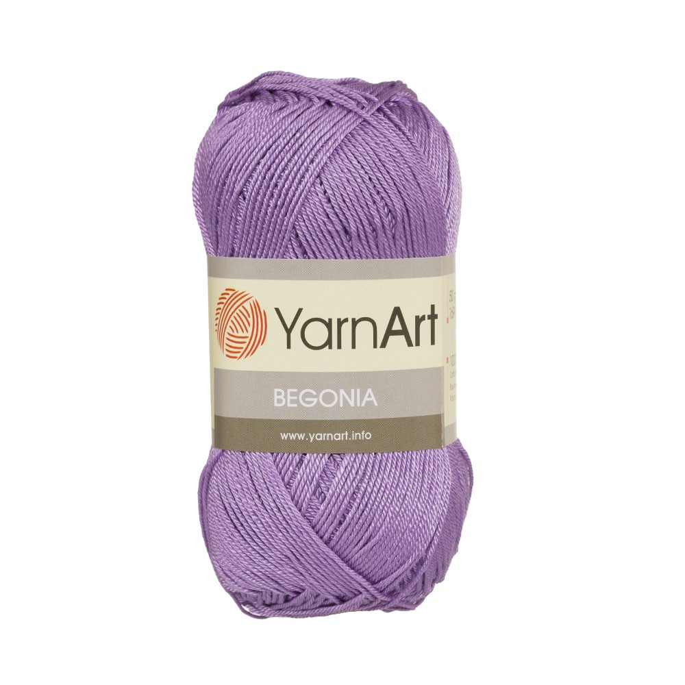 YarnArt Begonia 50gr Knitting Yarn, Purple - 6309 - Hobiumyarns